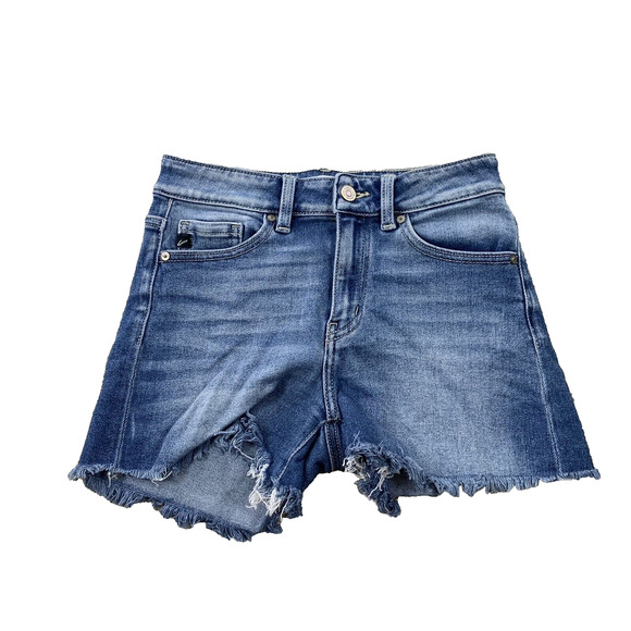 KanCan High Rise Stretch Cuffed Short Small Blue Stretch Denim 20-12 - Picture 2 of 6